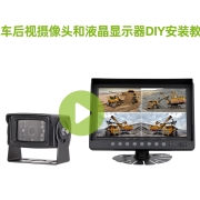 Tutorial on how to DIY installation of rearview car camera and lcd monitor