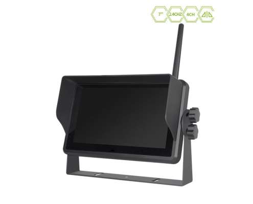 JY-M175W 2.4GHz HD Digital Wireless 7-inch Quad View 16:9 LCD Monitor M3