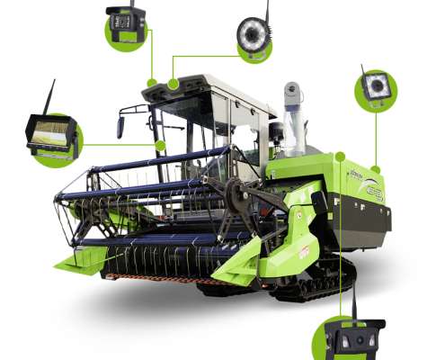 7 inch wireless ahd night vision work light camera system for agricultural machinery112