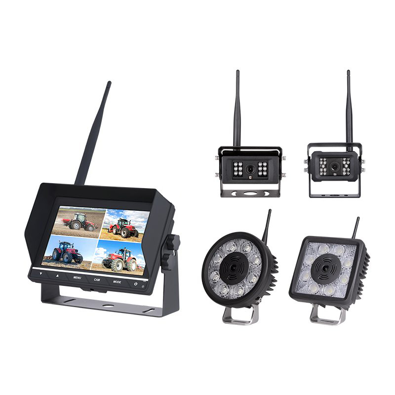 7 inch wireless ahd night vision work light camera system for agricultural machinery113