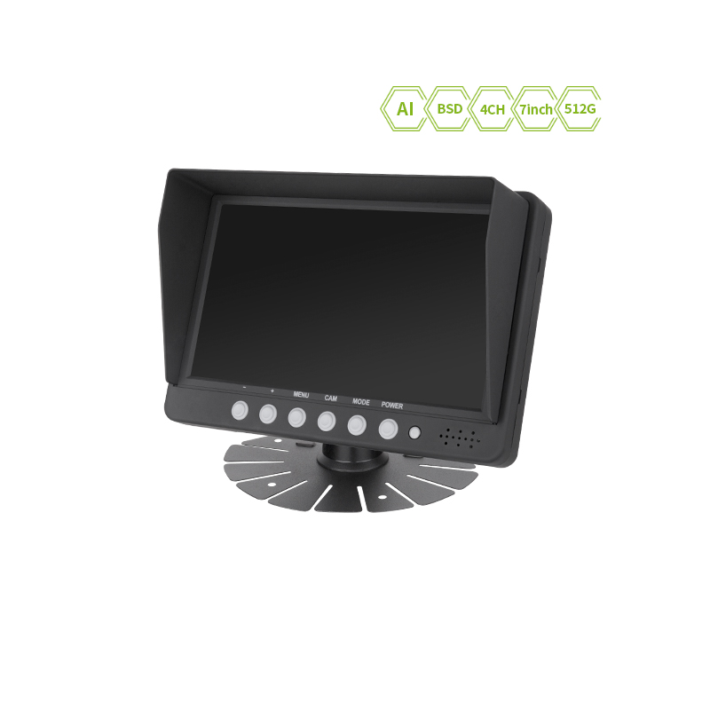 JY-MS07 7 inch HD AI Vehicle Monitor with BSD & Pedestrian-Vehicle Detection10